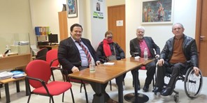 Συνάντηση Παπαλιάγκα με το προεδρείο της Περιφερειακής Ομοσπονδίας ΑμΕΑ Θεσσαλίας 